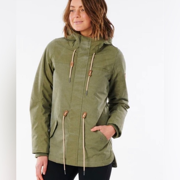 Green Utility  Rip Curl Jacket - Picture 1 of 11